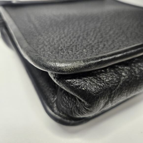 Vtg Handmade Custom Unique Leather Shoulder Crossbody Bag Purse Brown & Black - Picture 9 of 10